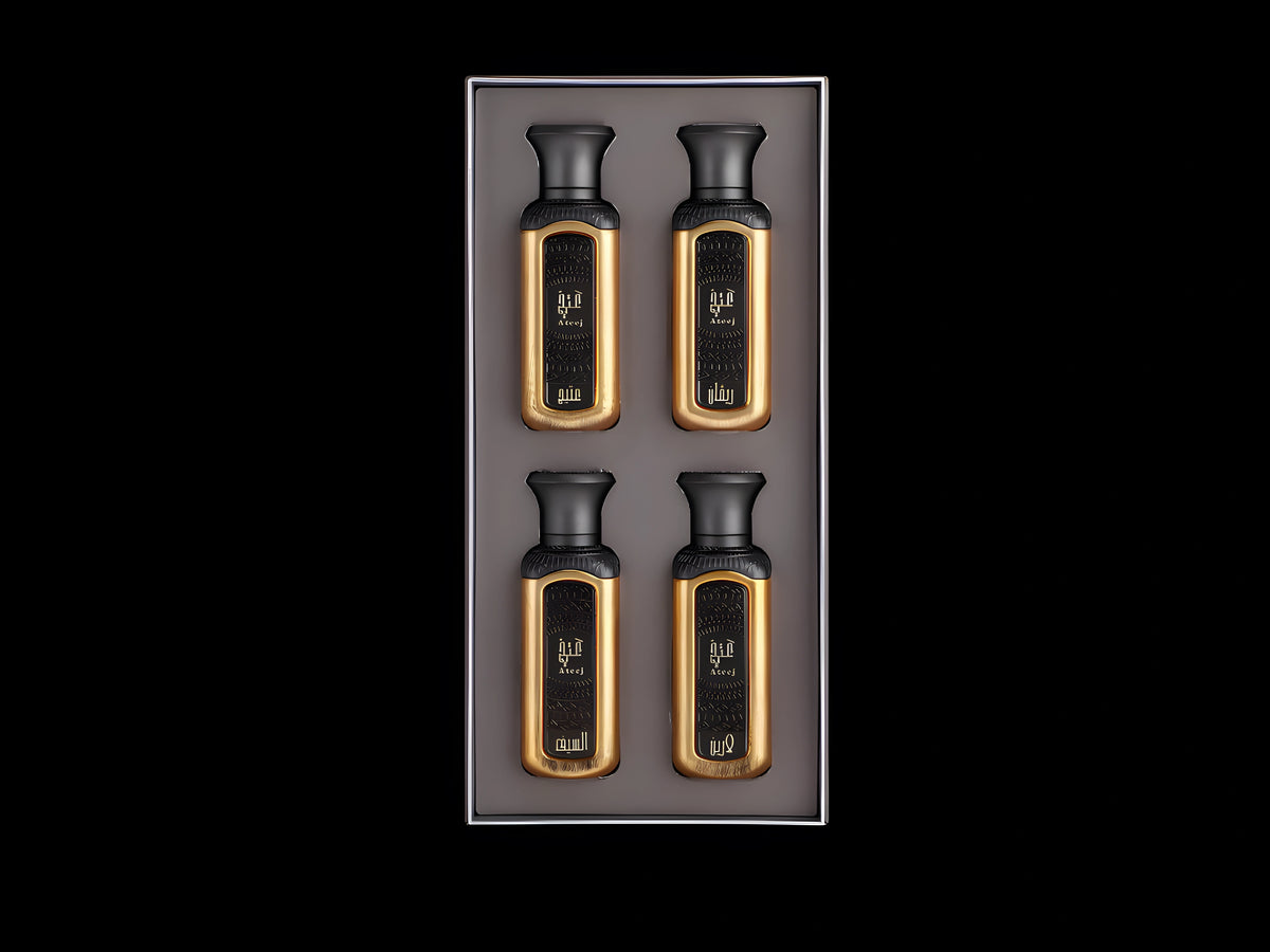 Ateej Luxury Mini Gift Set 4x50ml – Sealed Authentic, UK Fast Delivery